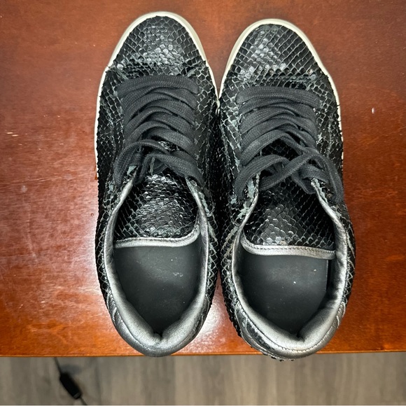 Zadig&Voltaire Women’s Python Leather Low sneakers - Size 5, black - Picture 7 of 10